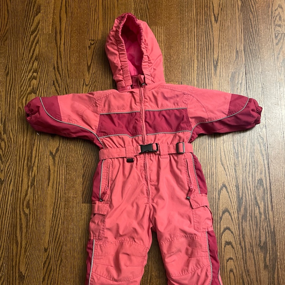 Children’s Place Girls Snowsuit 24m 2T Pink Thermolite Plus Insulated